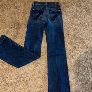 7 for all man kind wide leg jeans